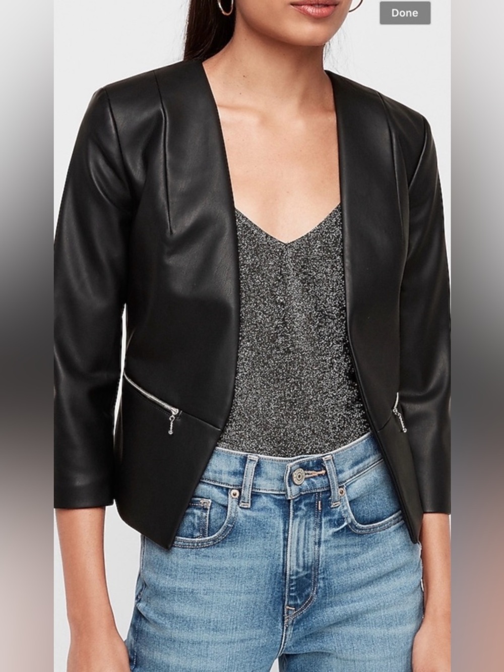 (NWT) EXPRESS Black Women's Jacket w/Zippers